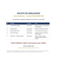 Pacote de Simulados para o Concurso do MININT 2026